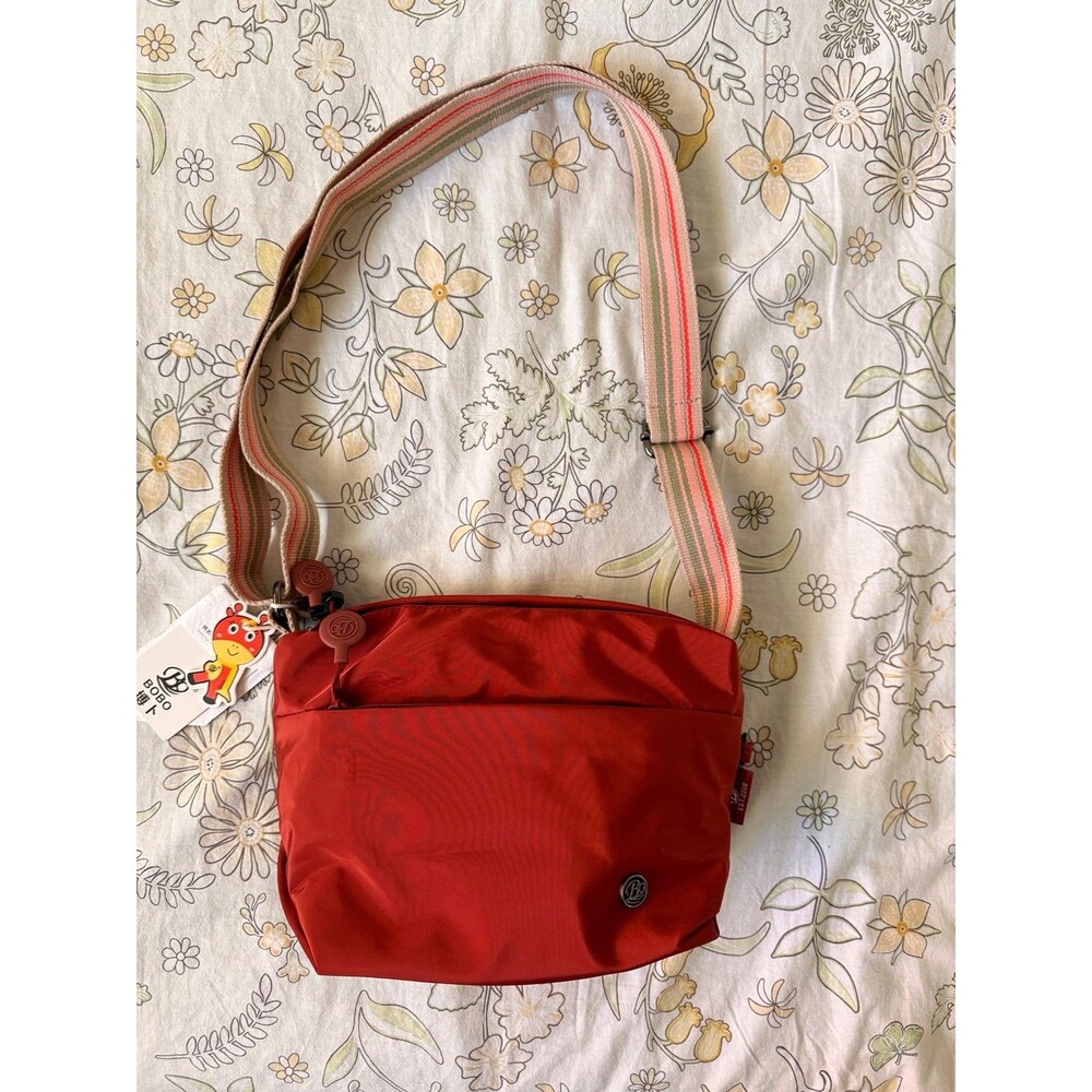 Water-Resistant Nylon Crossbody Bag | Compact Everyday Sling | Adjustable Cotton